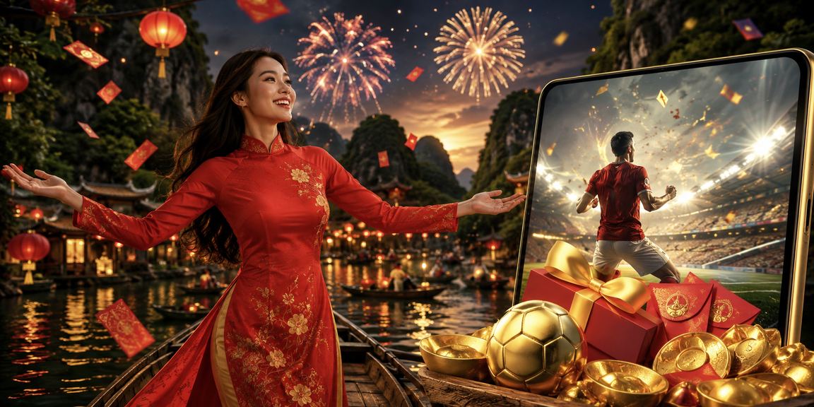Người dùng nạp tiền thưởng tại Ninh Bình với trang phục áo dài