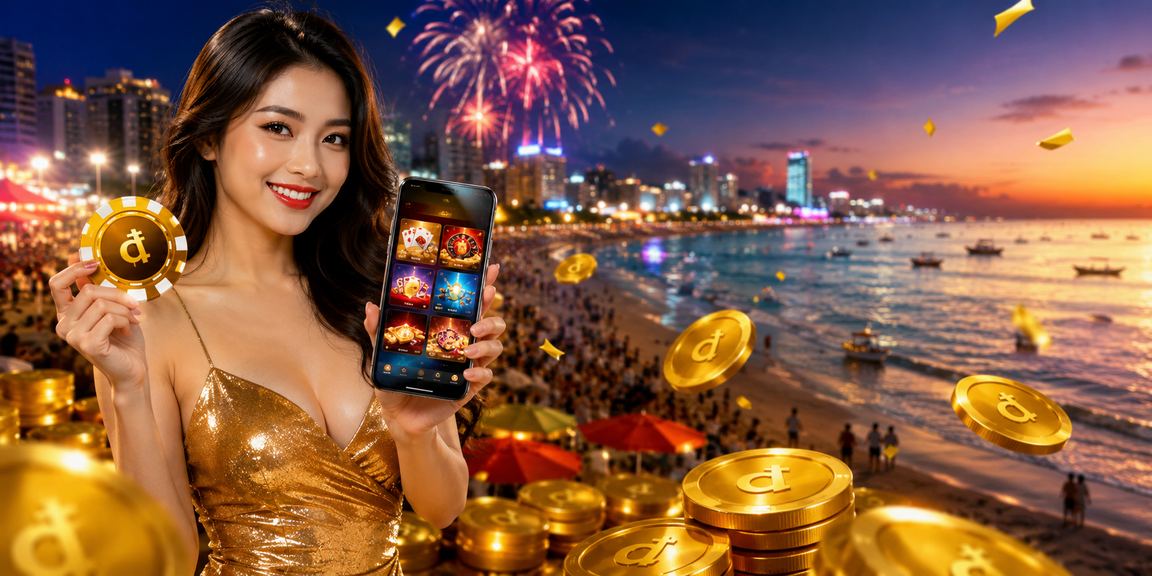 Không gian giải trí casino trực tuyến Việt Nam với giao diện hiện đại trên màn hình